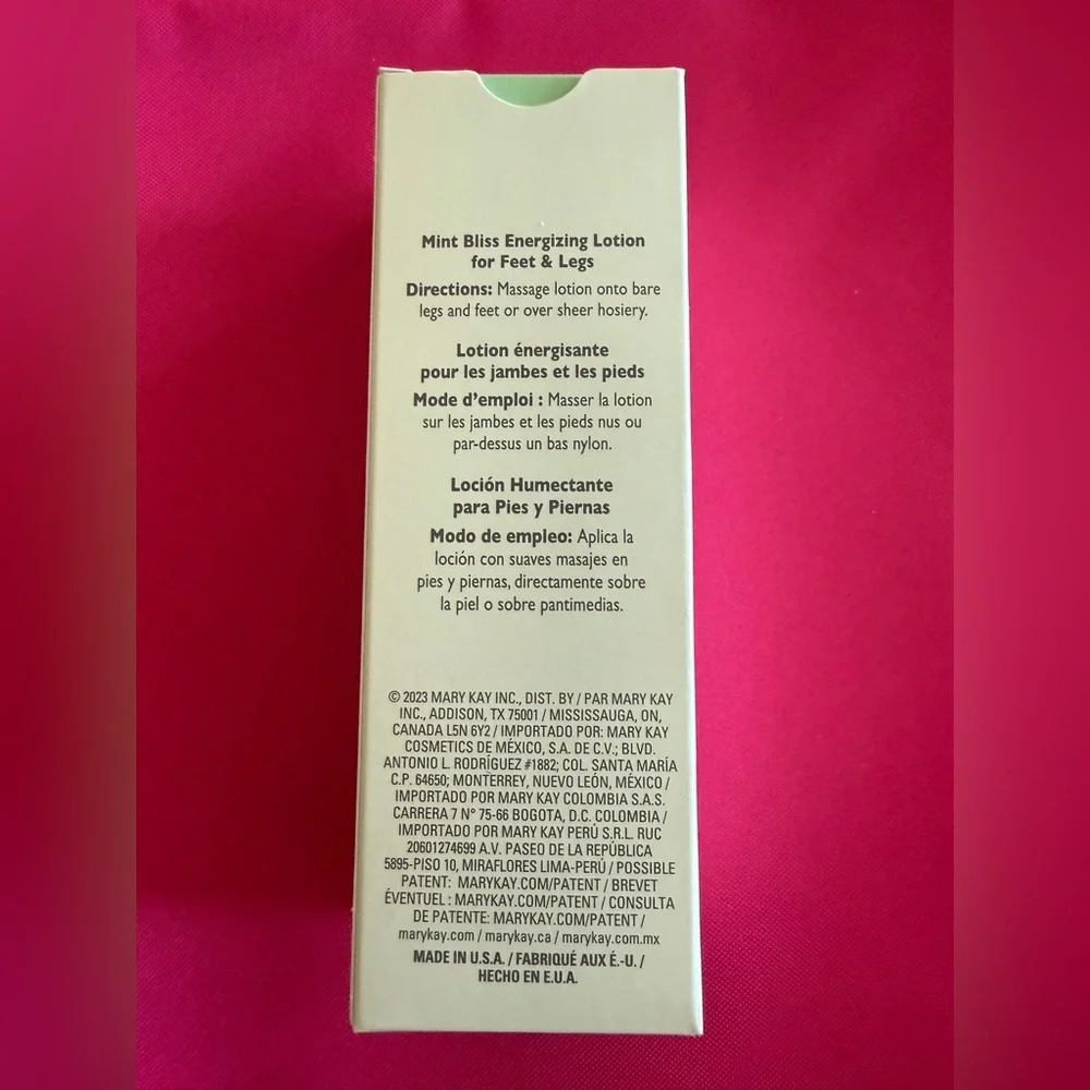 Mary Kay Mint Bliss Energizing Lotion for Feet & Legs New in Box